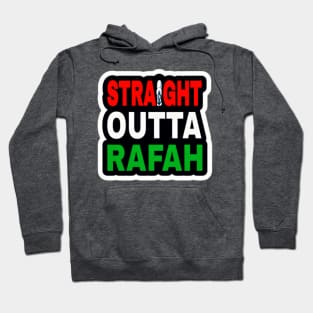 Straight Outta Rafah - Sticker - Back Hoodie